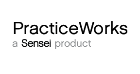 PracticeWorks a Sensei product logo